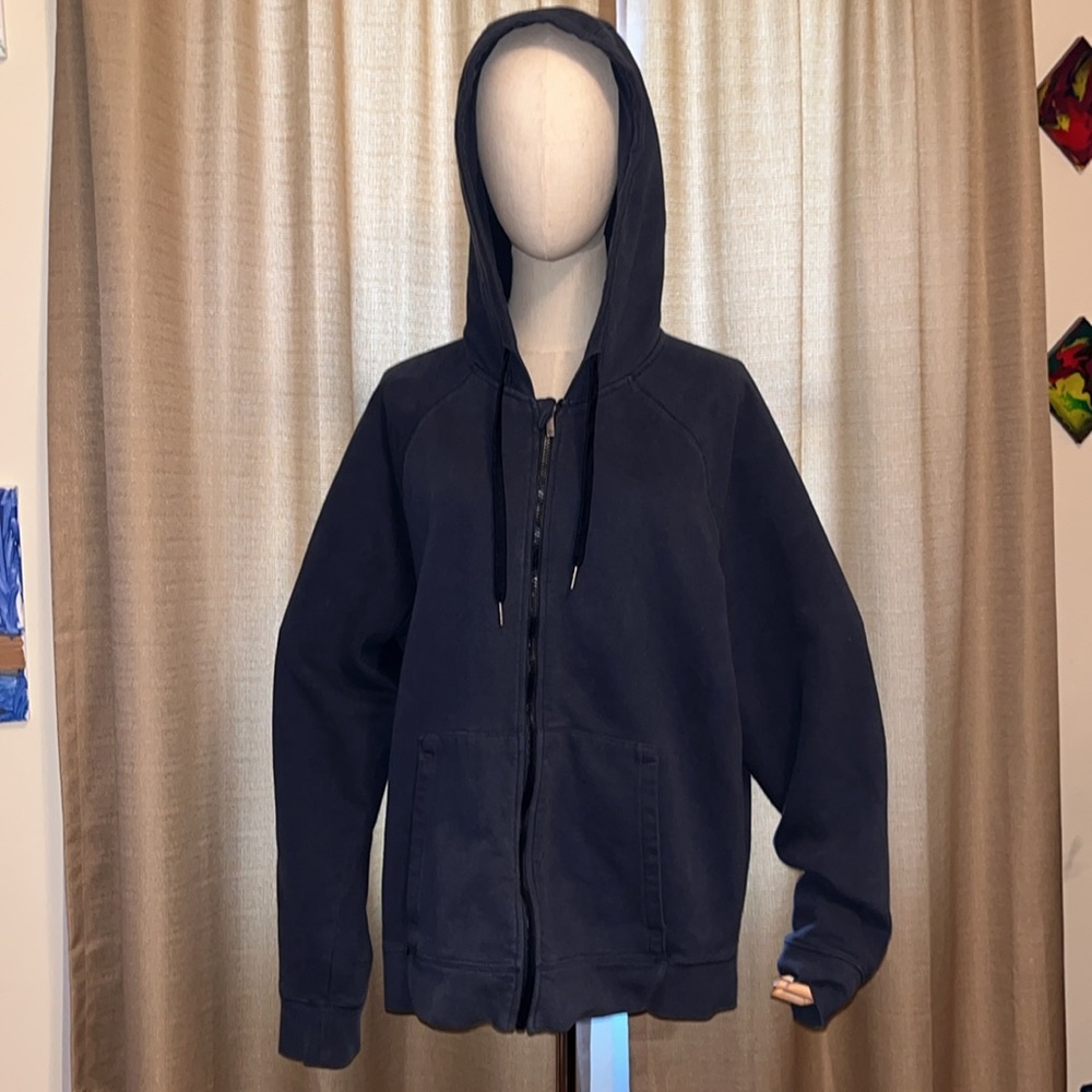 All in Motion Mens XL Blue Zip Up Hooded Jacket with Pockets
